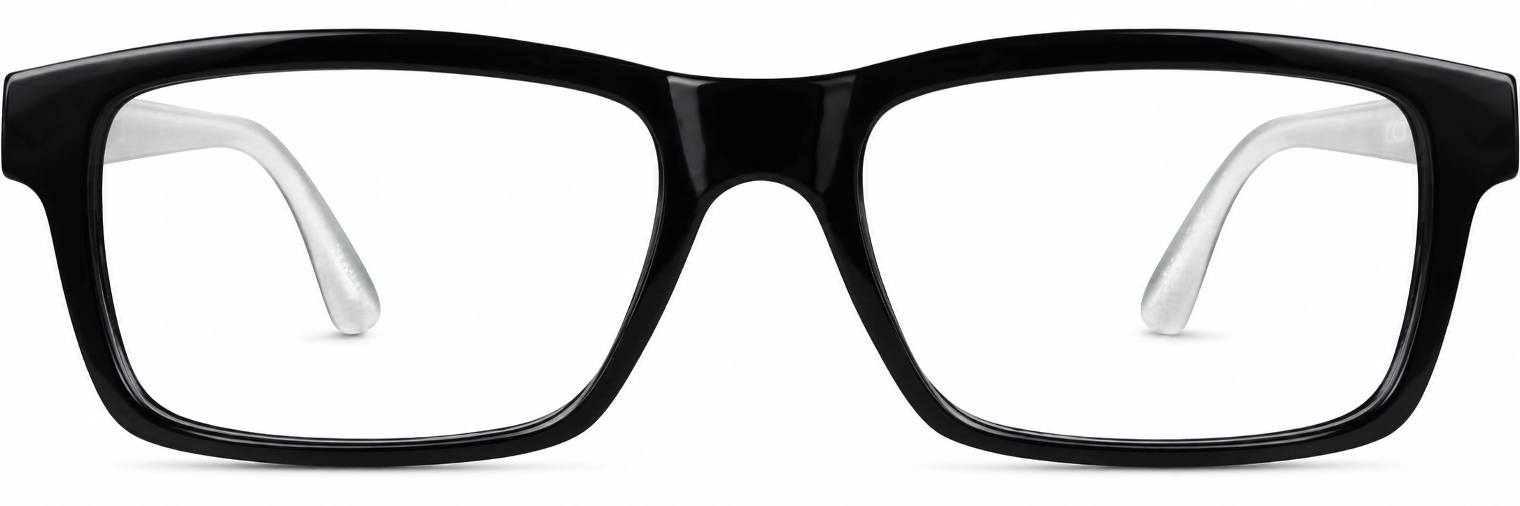 Black Rectangle Glasses · Black · reference