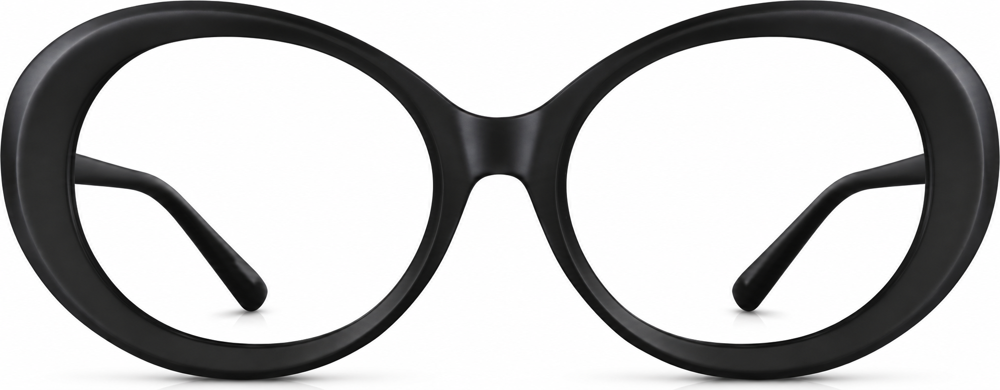 Black Oval Glasses · Black · reference