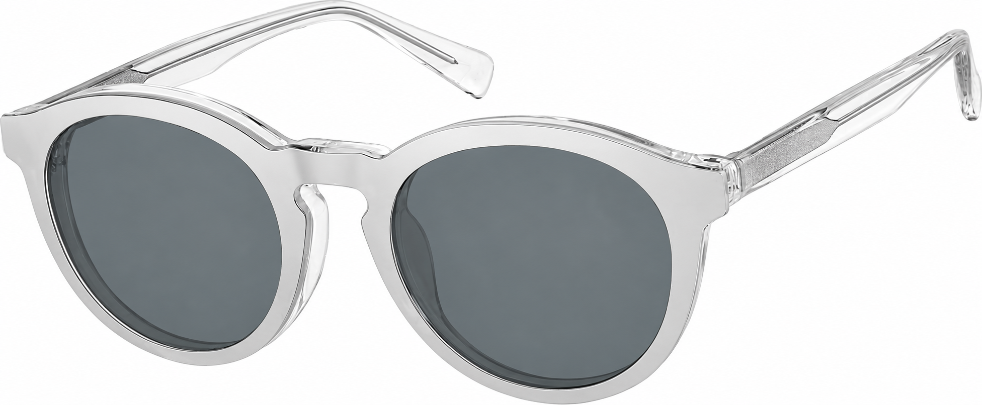 Clear Polarized Round Magnetic Clip-on Glasses · Clear · reference