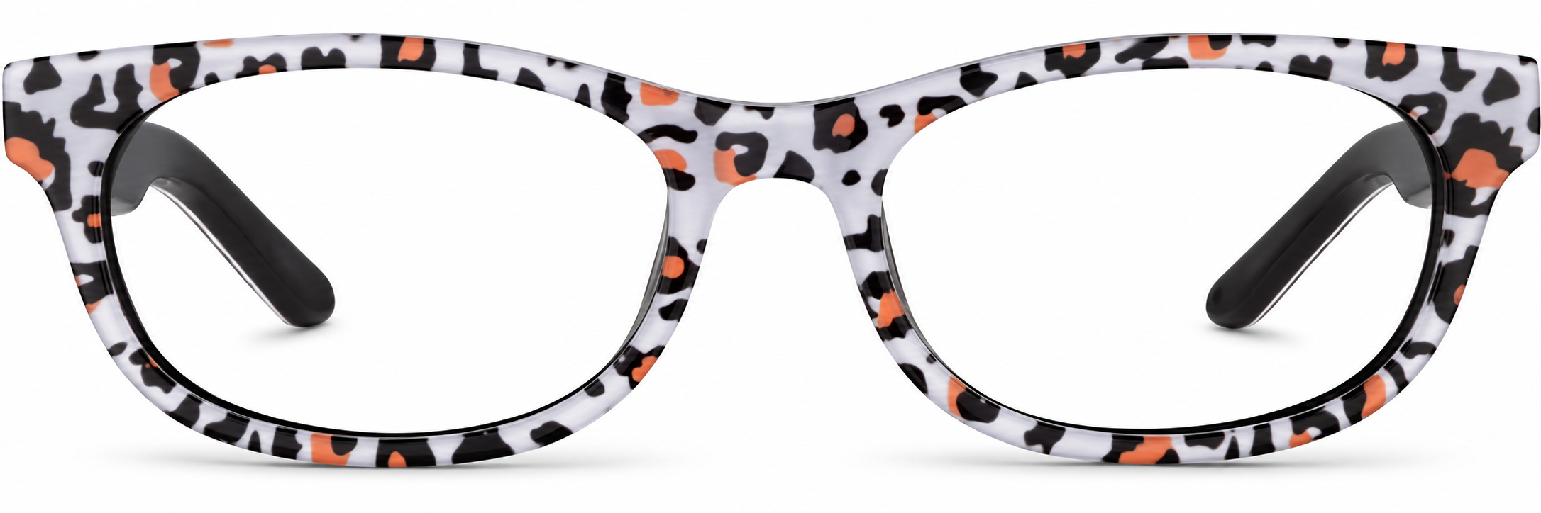 White Leopard Kids' Oval Glasses · White Leopard · reference