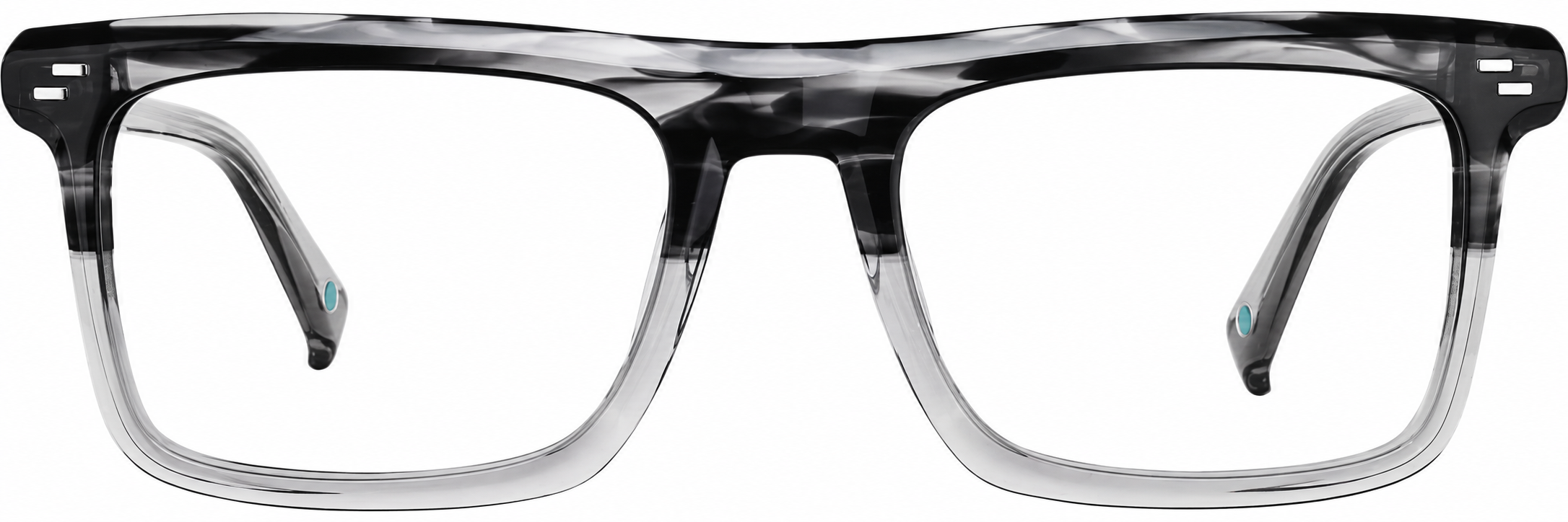 Gray Acetate Rectangle Glasses · Gray · reference