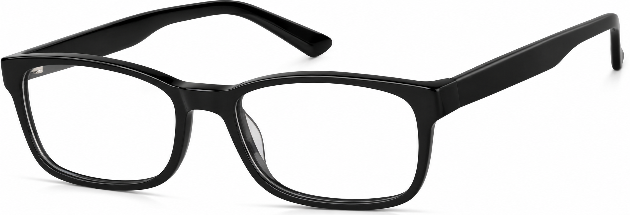 Acetate Full-Rim Frame · Black · angle
