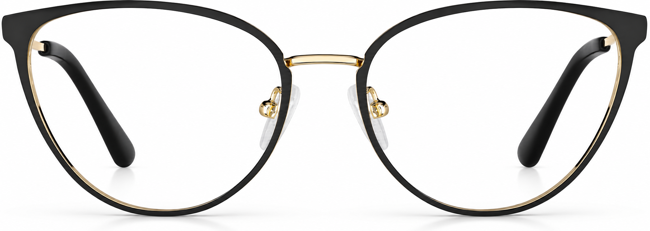 Black Cat-Eye Glasses · Black · reference