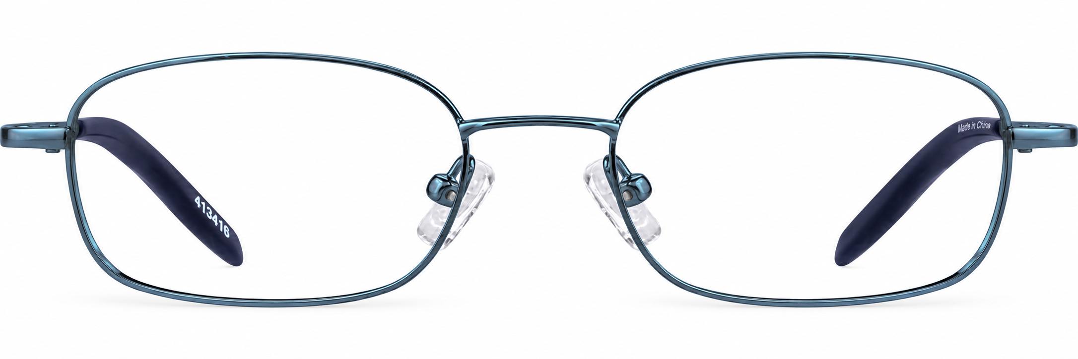 Blue Rectangle Glasses · Blue · reference