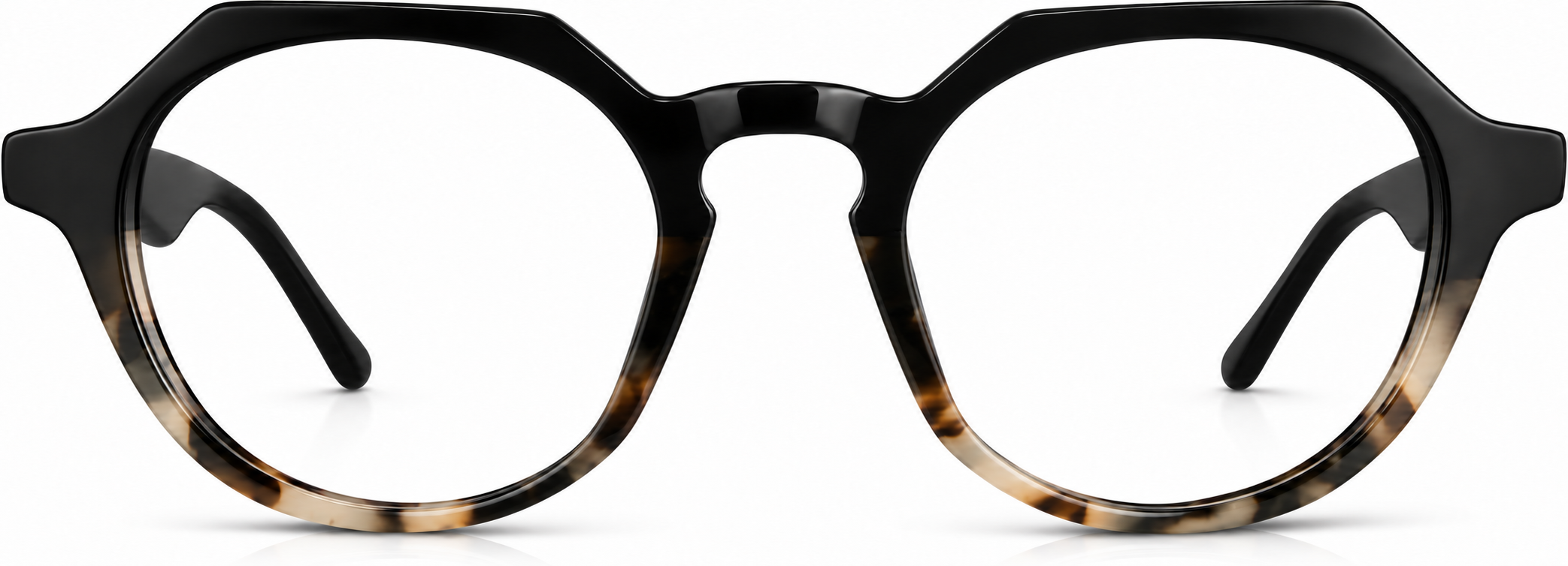 Black Geometric Glasses · Black · reference
