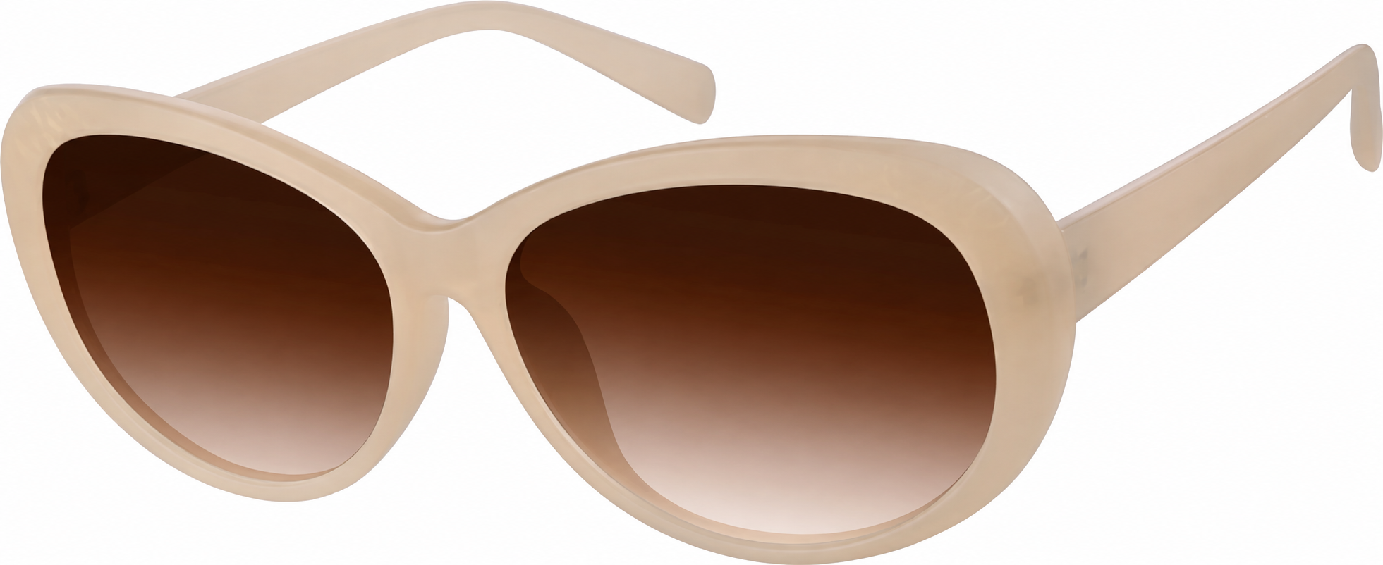 Premium Oval Sunglasses · Cream · reference
