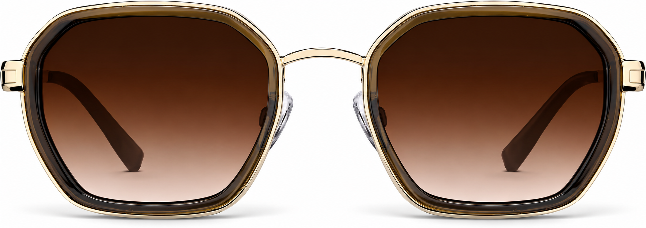 Brown Geometric Sunglasses · Brown · reference