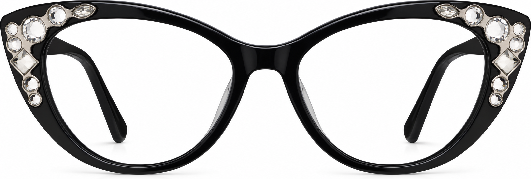 Black Cat-Eye Glasses · Black · reference
