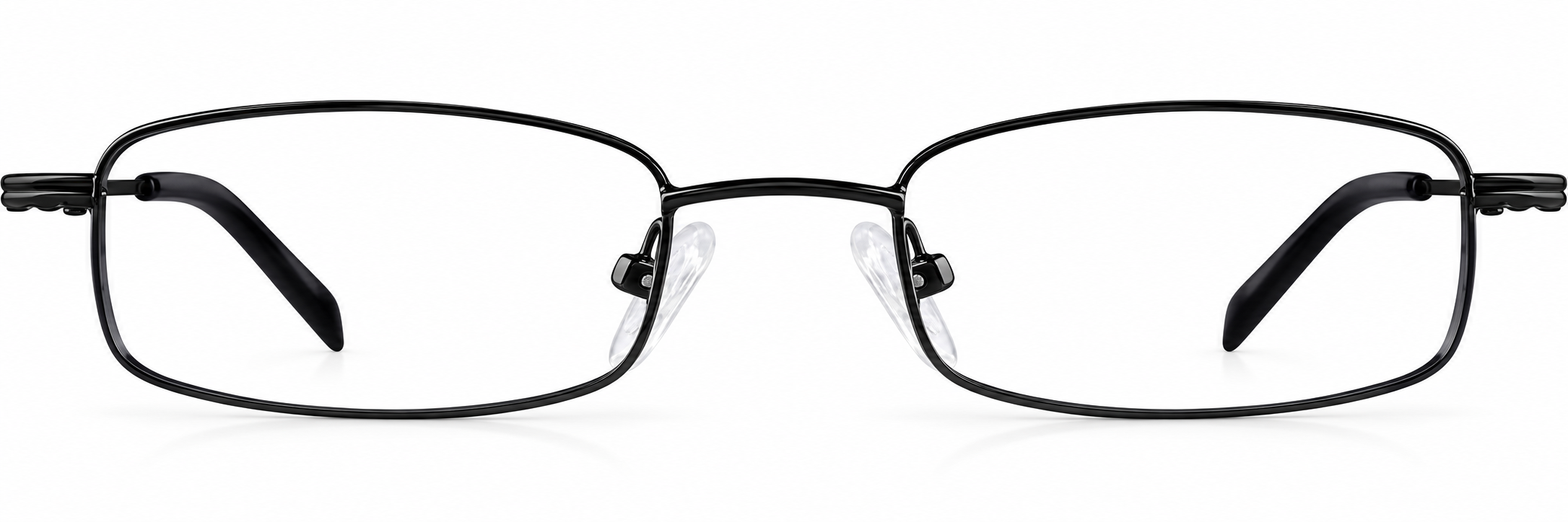 Black Rectangle Glasses · Black · reference