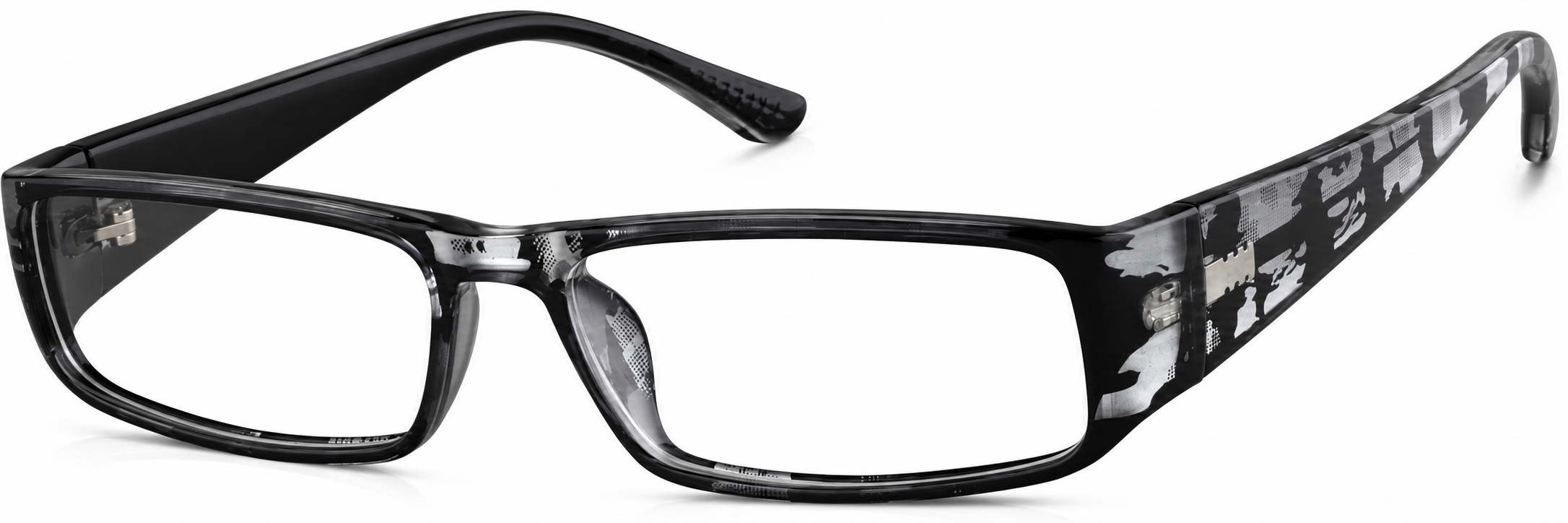 Black Rectangle Glasses · Black · reference