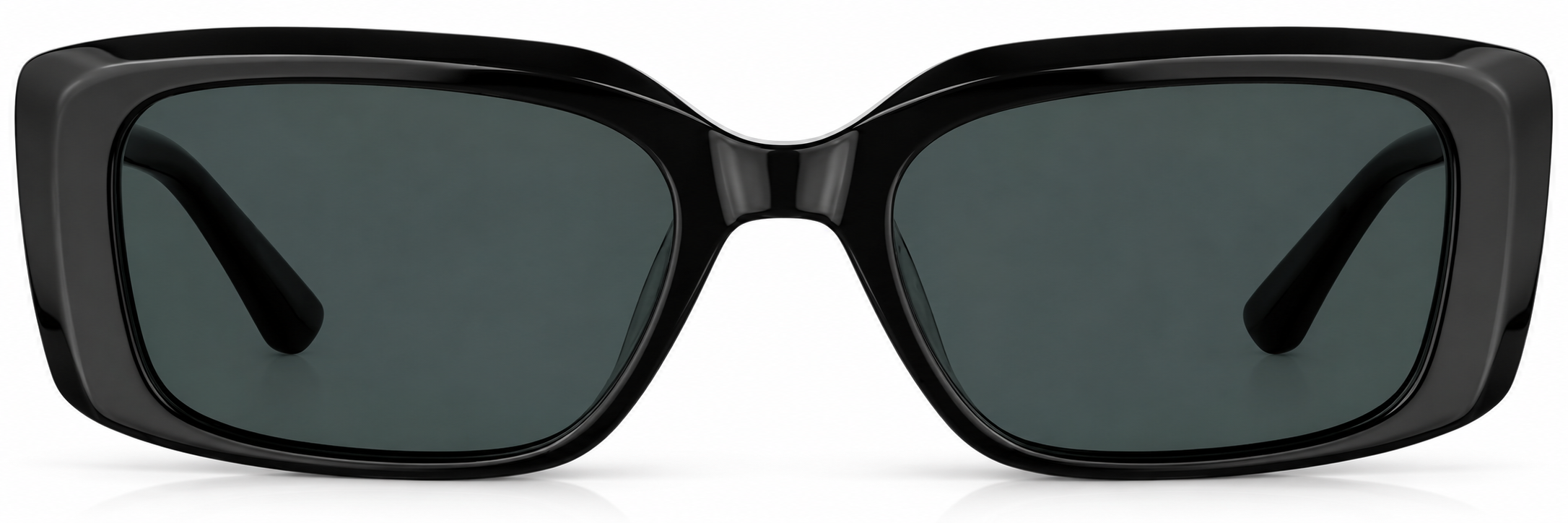Black Rectangle Sunglasses · Black · reference