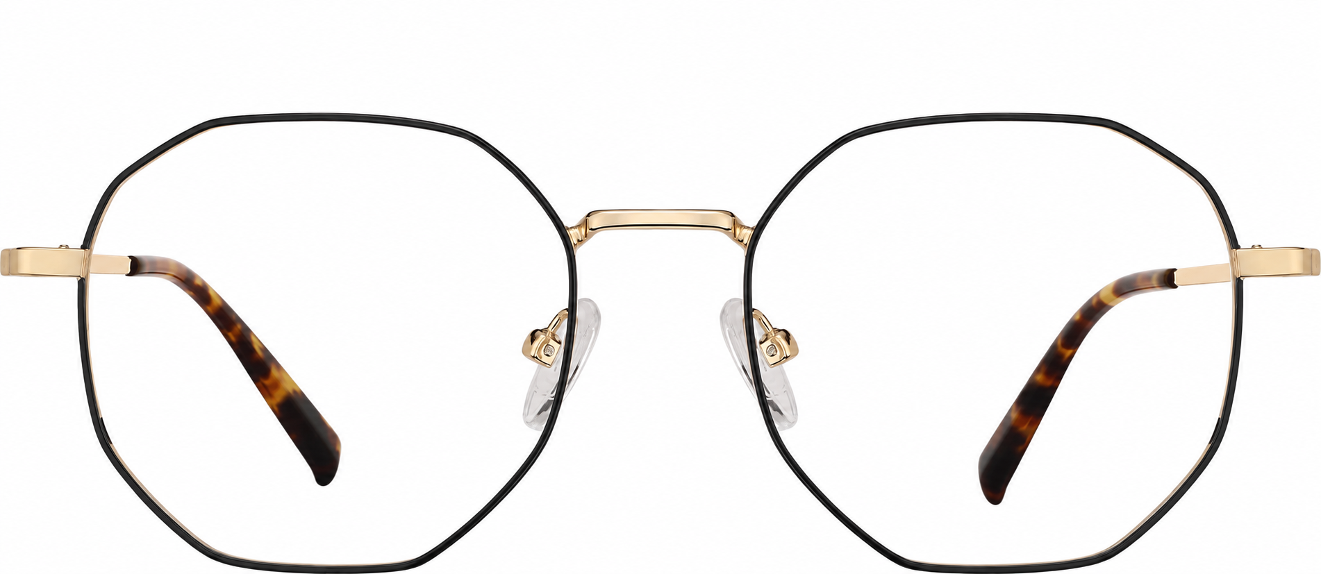 Gold Geometric Glasses · Gold · reference