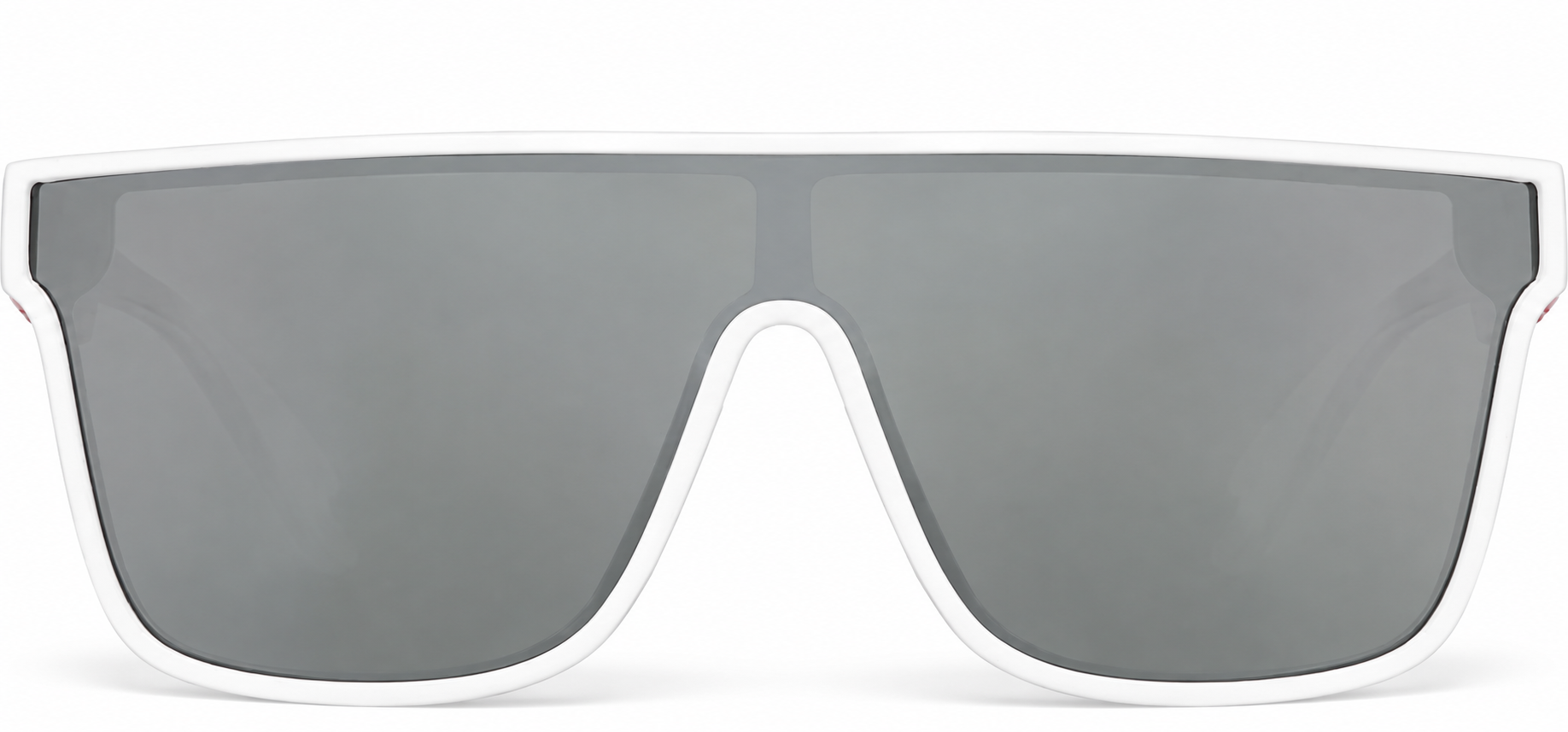 White Square Polarized Sunglasses · White · reference