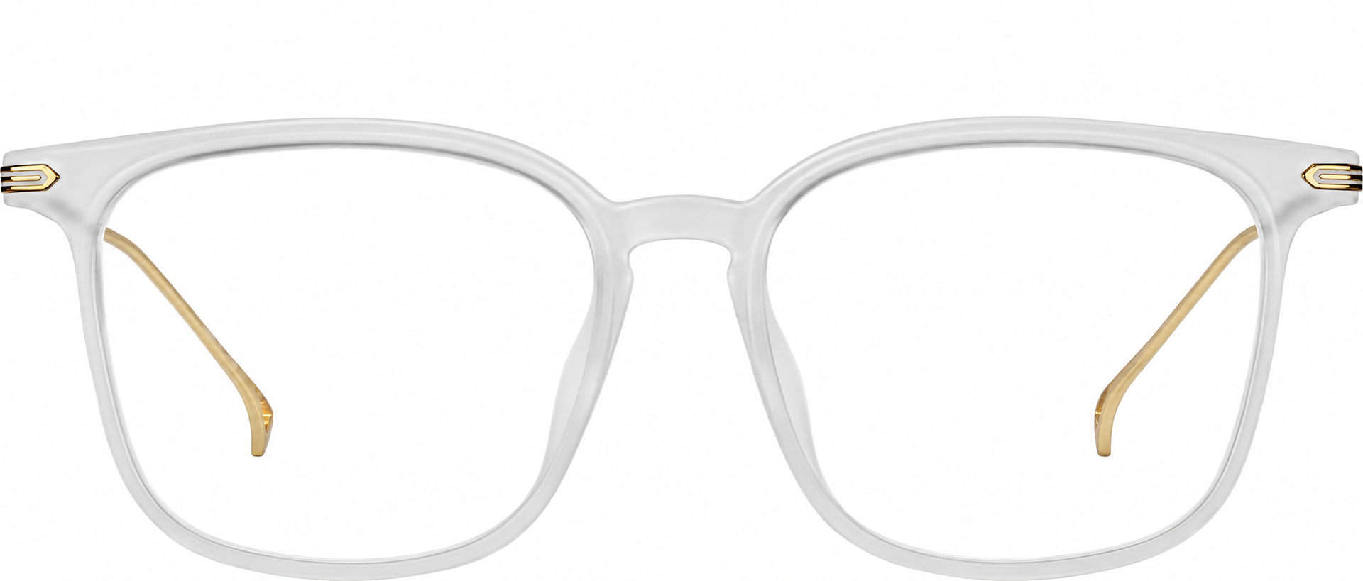 Clear Lightweight Square Glasses · Clear · reference