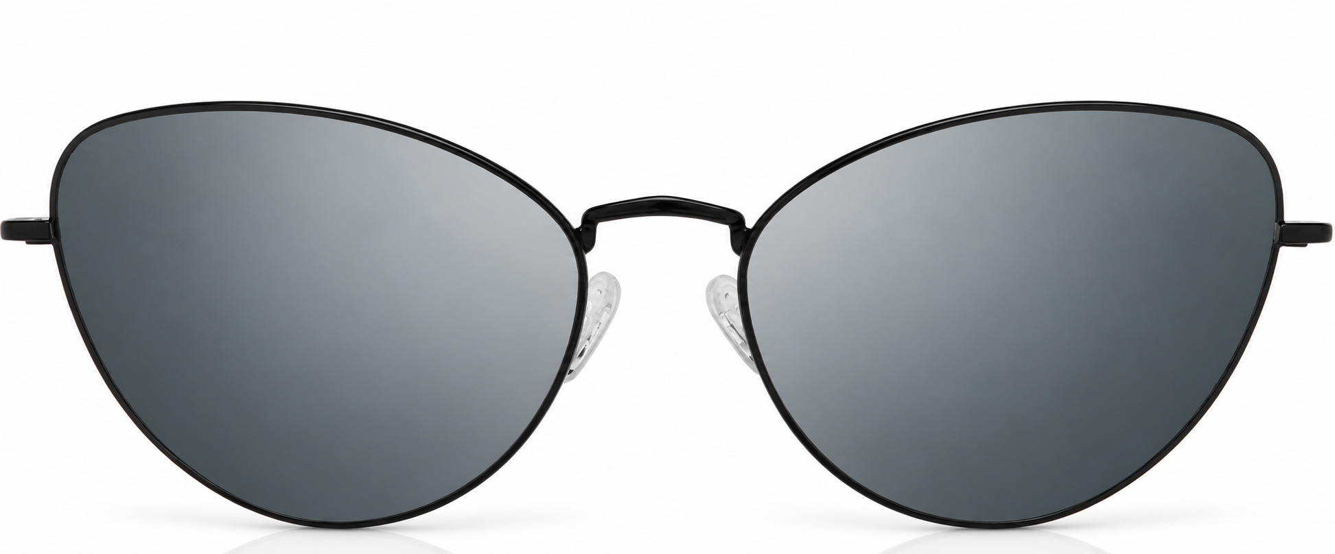 Black Cat-Eye Sunglasses · Black · reference