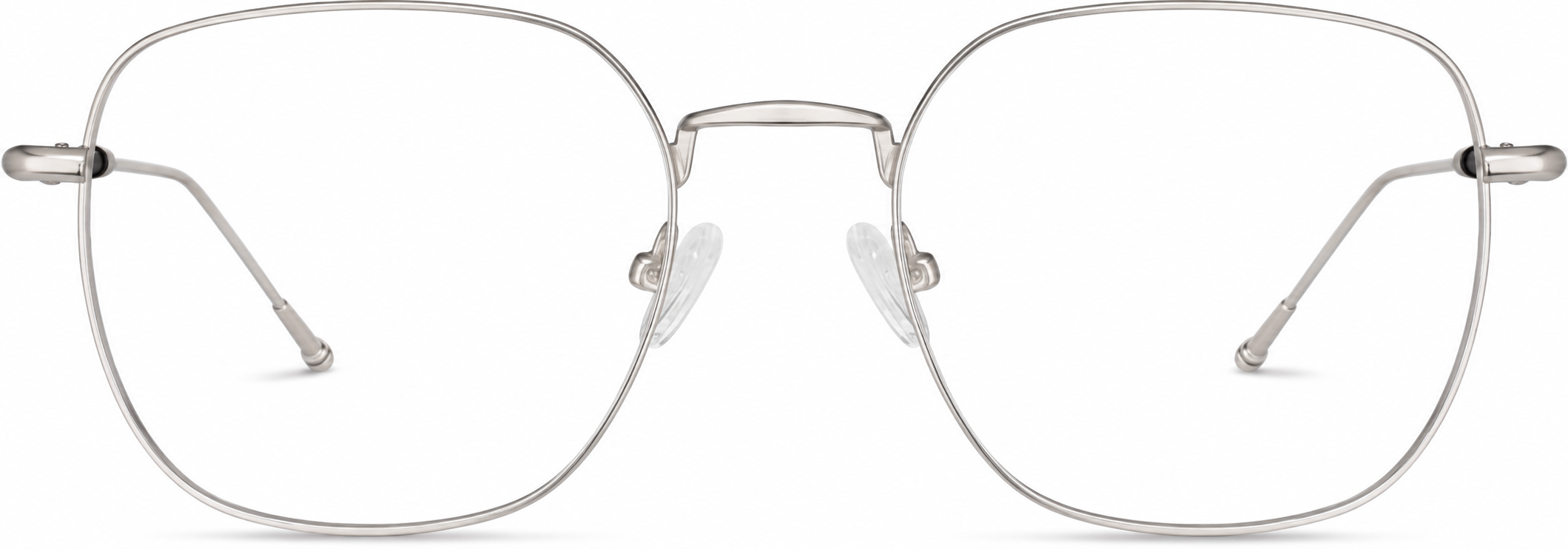 Silver Square Glasses · Silver · reference