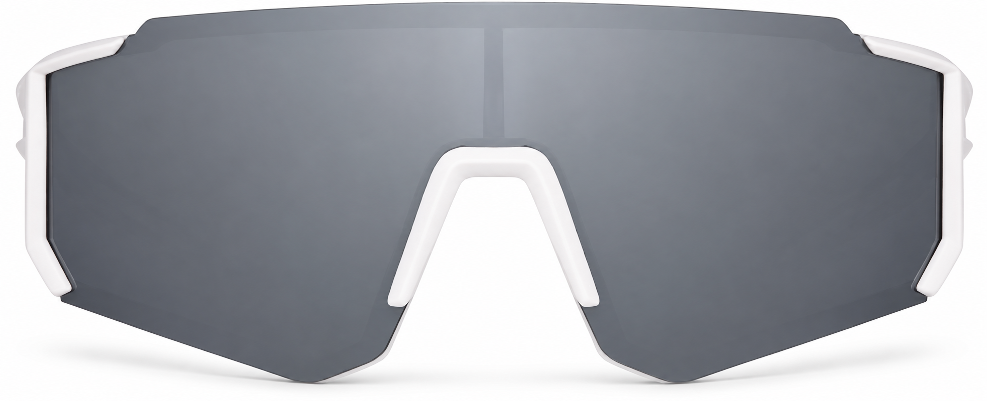 White Wrap-Around Sunglasses · White · reference
