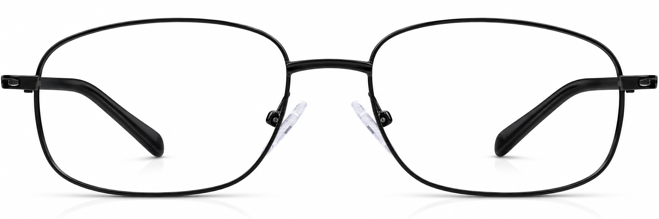 Black Rectangle Glasses · Black · reference