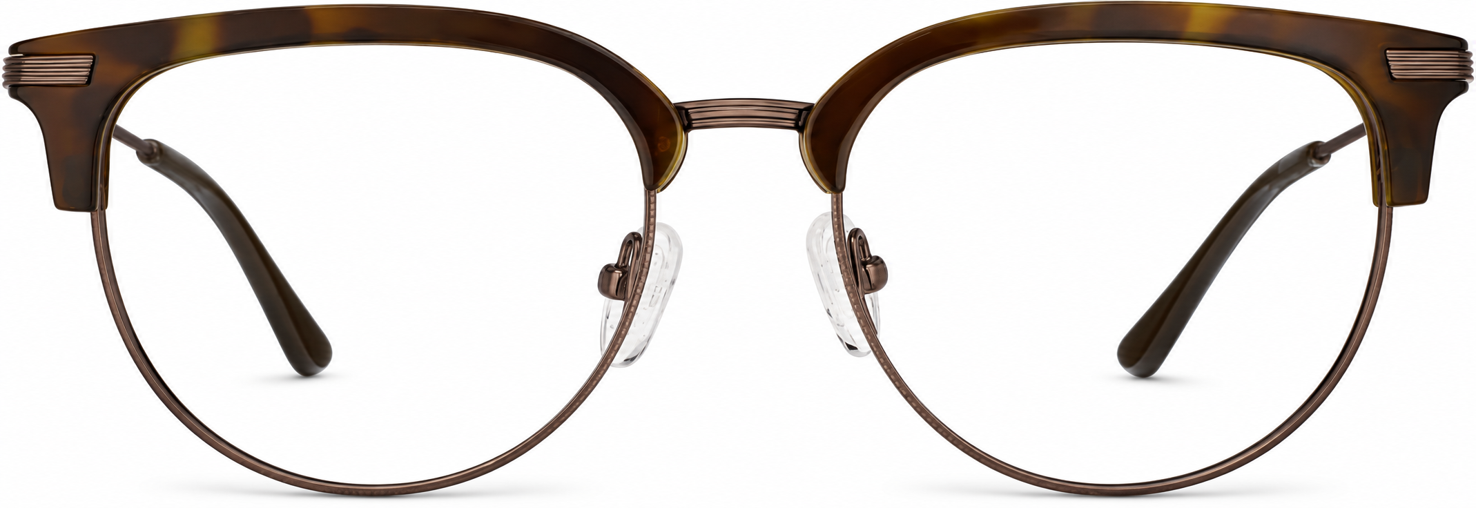 Tortoiseshell/Gray Browline Glasses · Tortoiseshell/Gray · reference