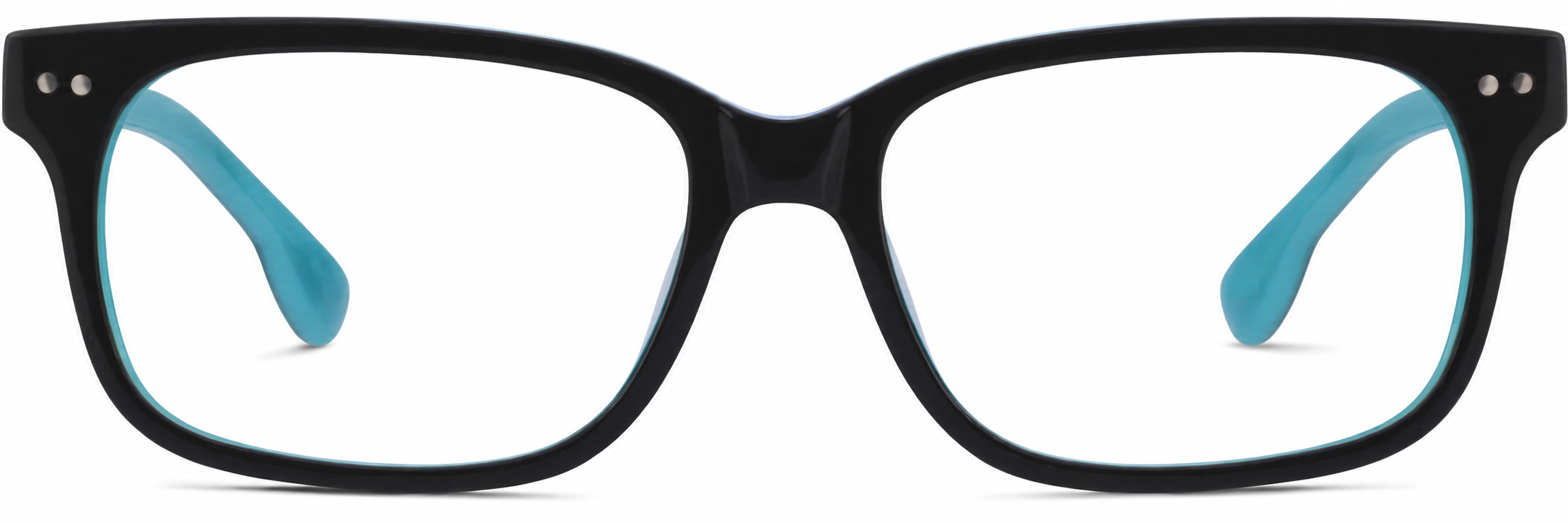 Black Rectangle Glasses · Black · reference