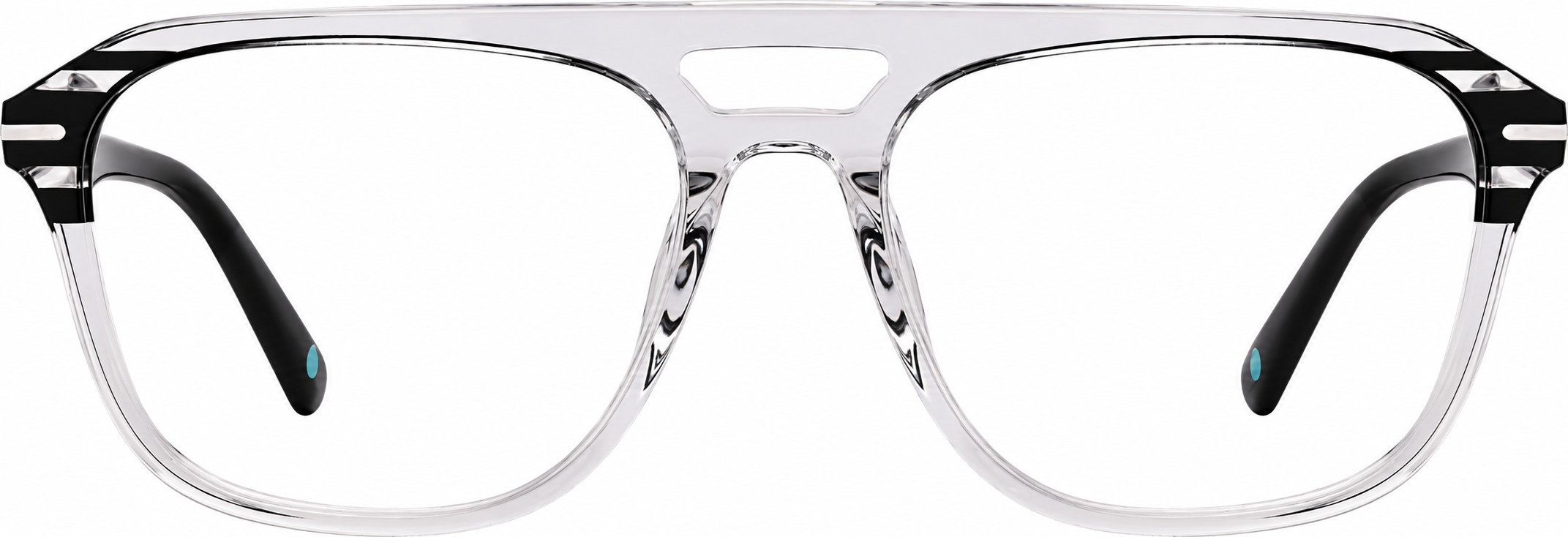 Clear Acetate Aviator Glasses · Clear · reference
