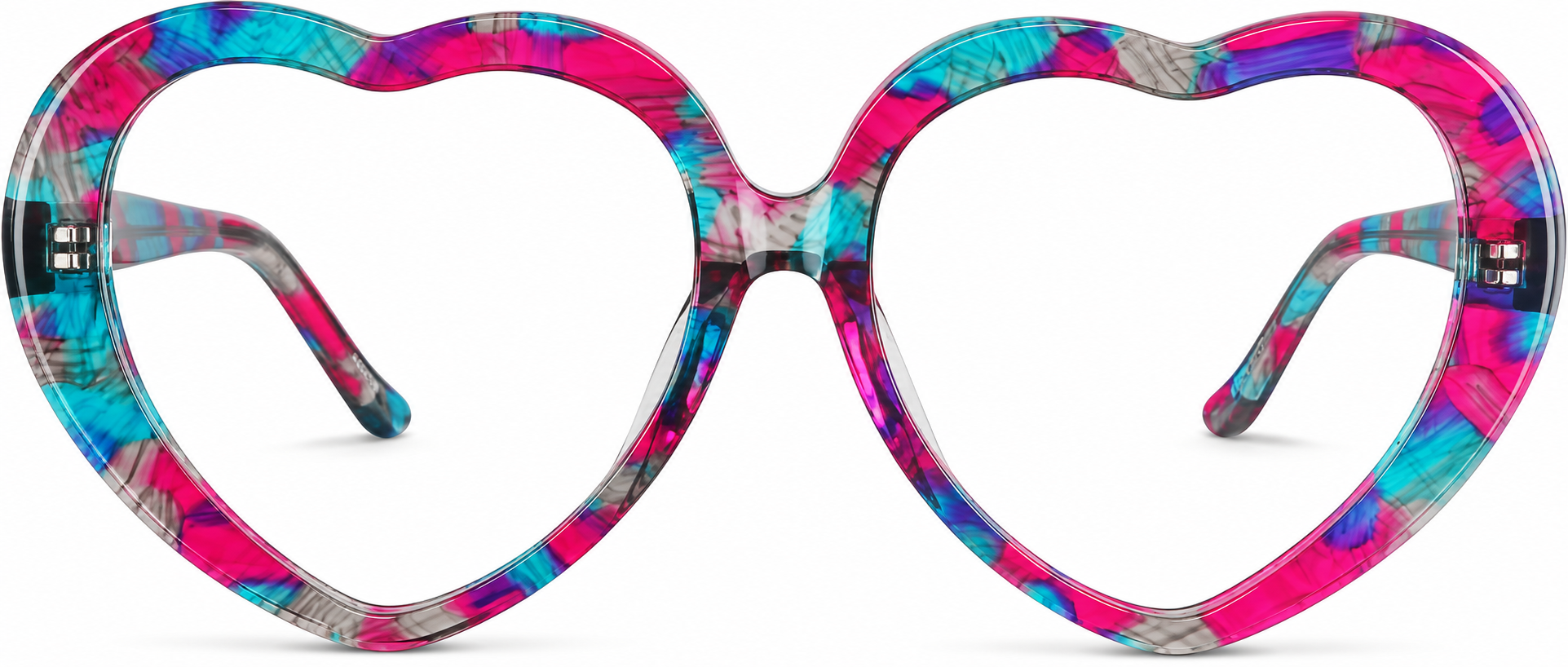 Blue Raspberry Kids' Heart-Shaped Glasses · Blue Raspberry · reference