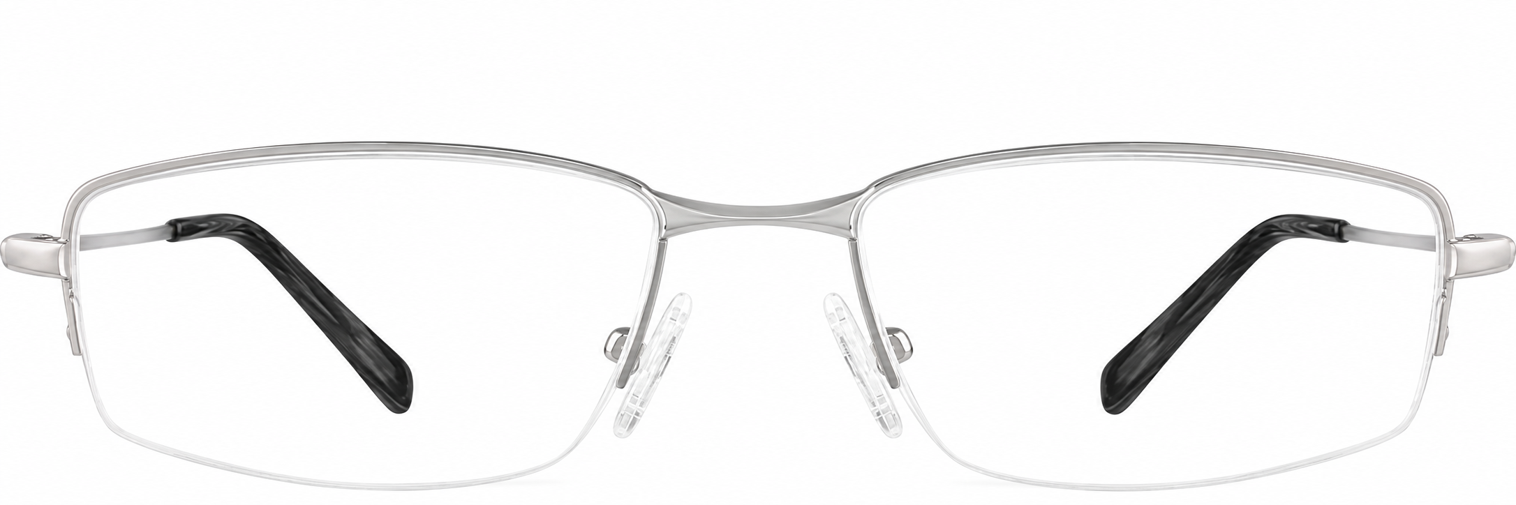 Silver Rectangle Glasses · Silver · reference
