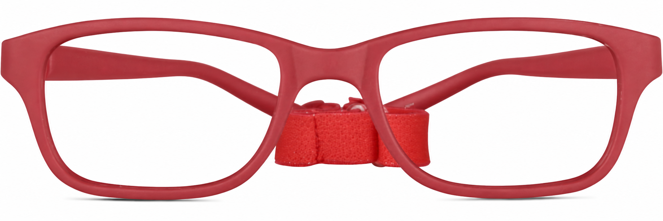 Red Kids’ Flexible Rectangle Glasses · Red · reference