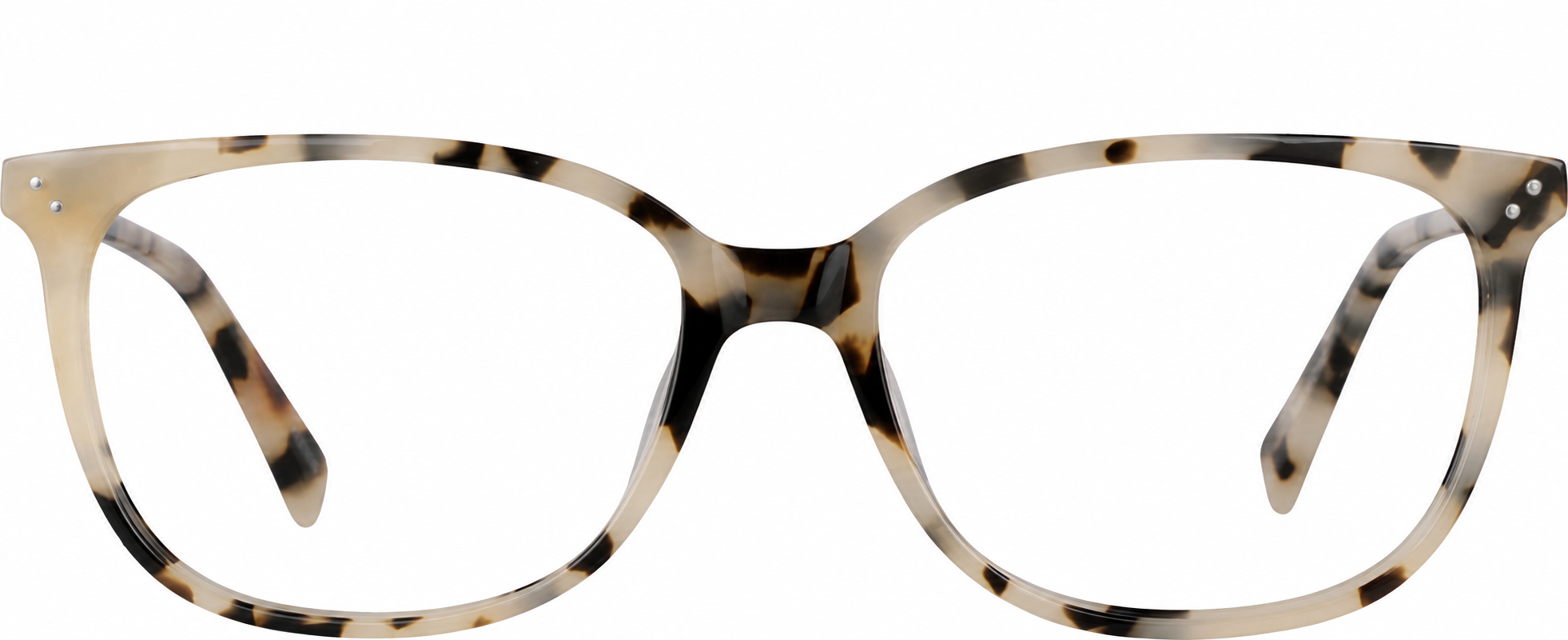 Ivory Tortoiseshell Square Glasses · Ivory Tortoiseshell · reference
