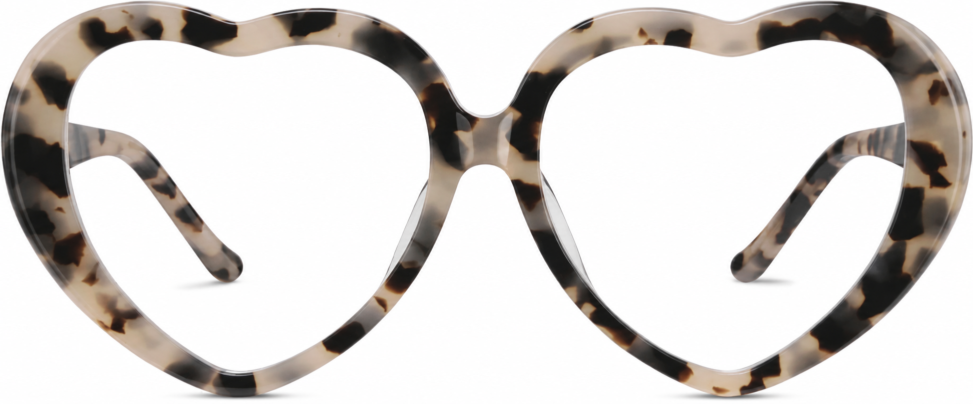 Ivory Tortoiseshell Kids' Heart-Shaped Glasses · Ivory Tortoiseshell · reference