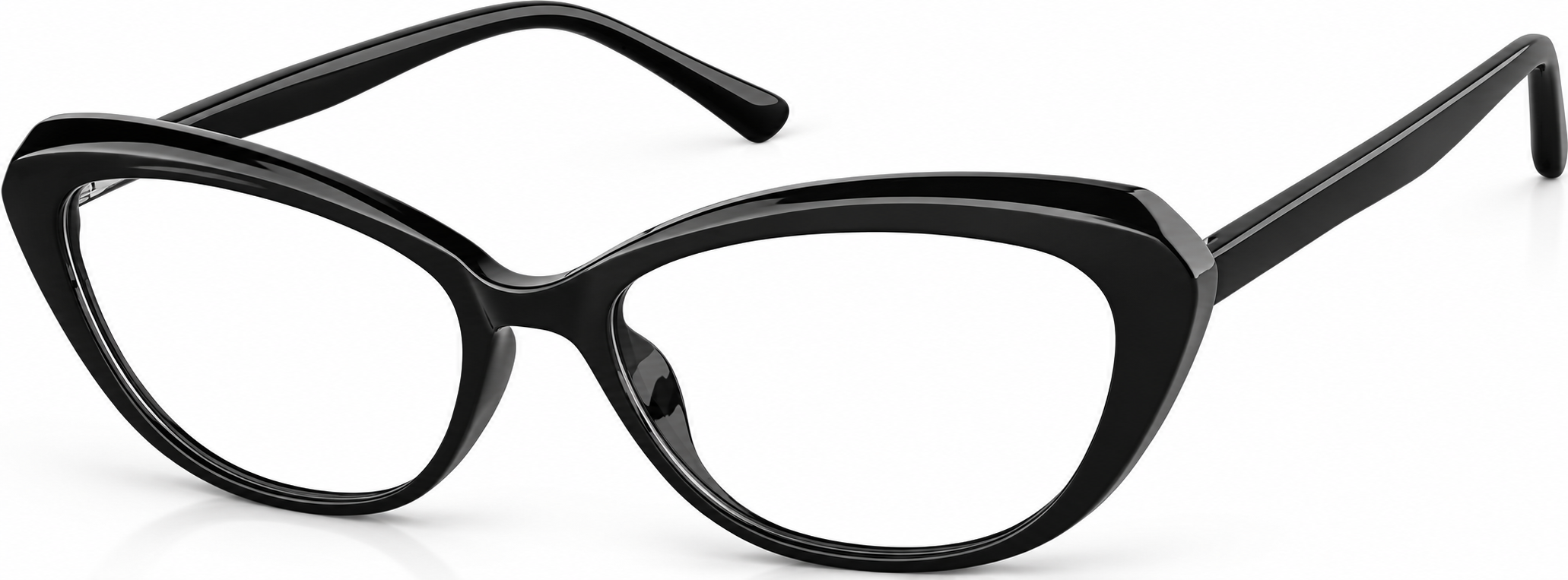 Black Cat-Eye Glasses · Black · reference