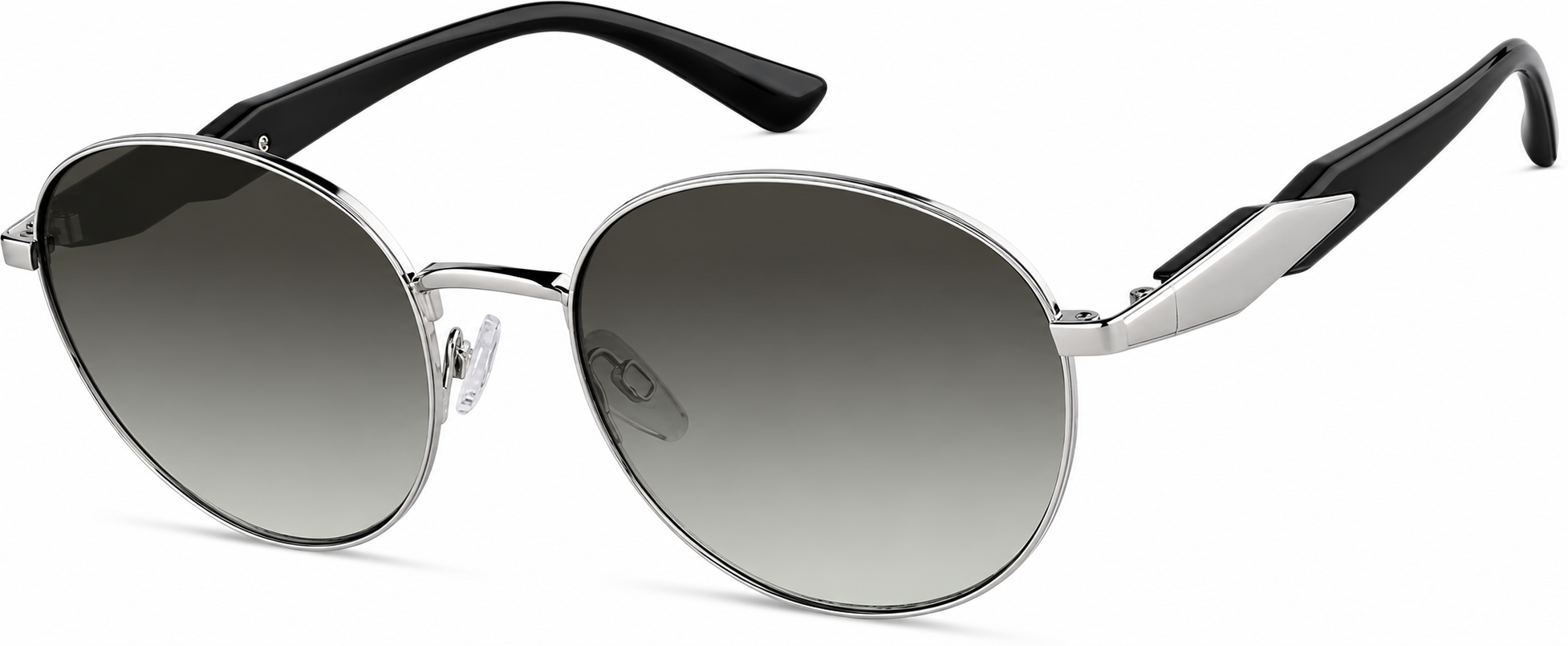 Round Sunglasses · Silver · reference