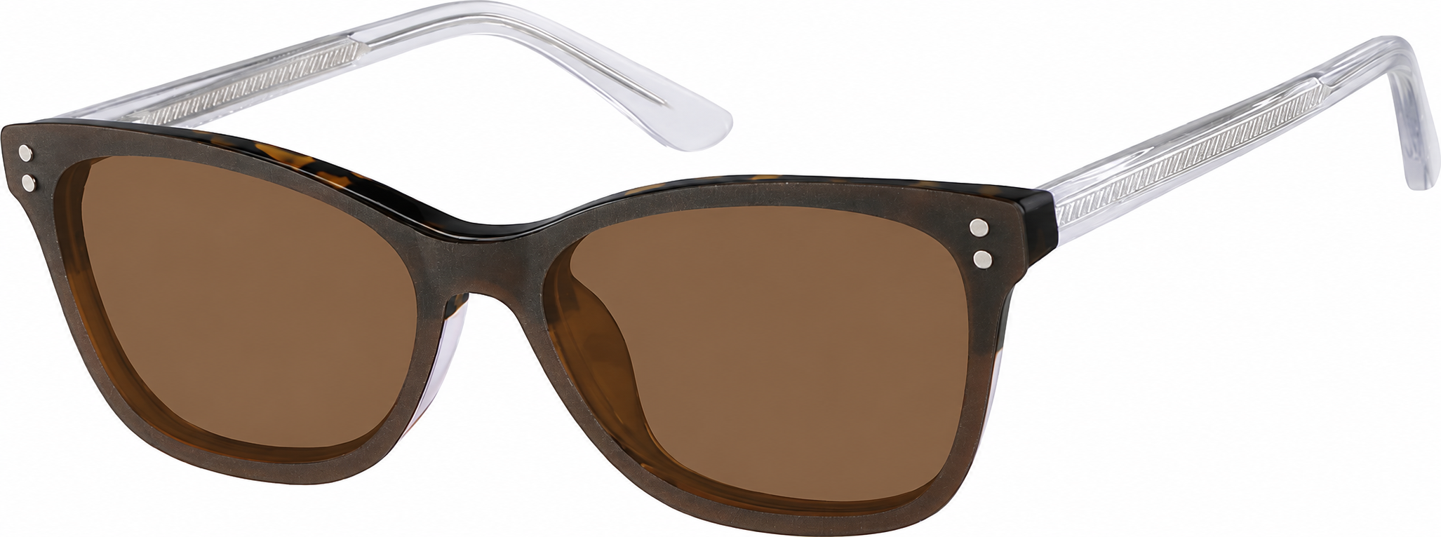 Tortoiseshell Polarized Rectangle Magnetic Clip-on Glasses · Tortoiseshell · reference