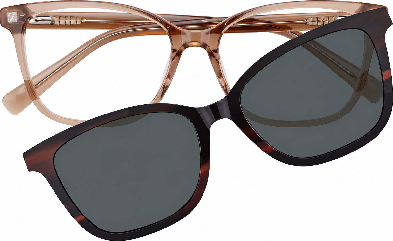 Brown Rectangle Magnetic Snap-On Set · Brown · reference