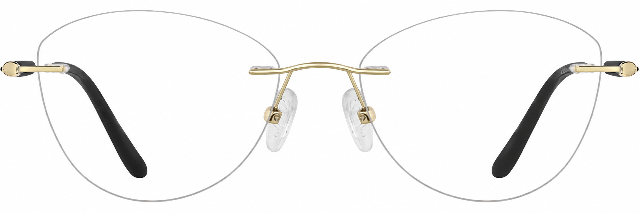 Gold Customizable Rimless Glasses · Gold · reference