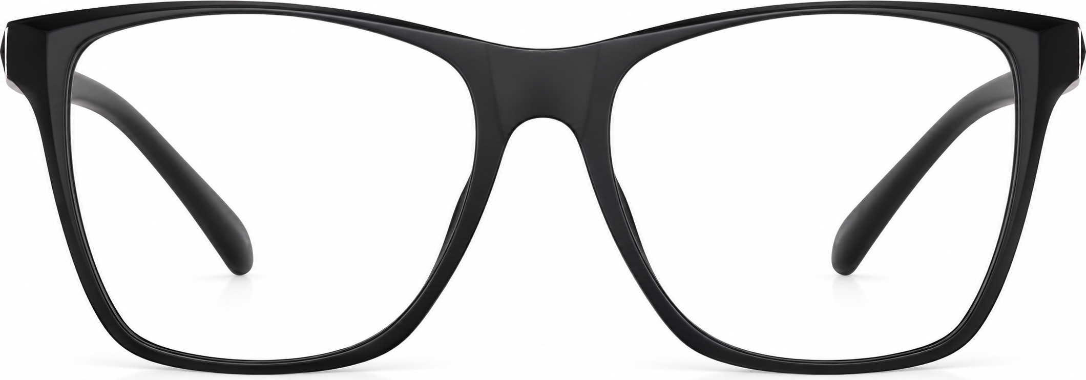 Black Square Glasses · Black · reference
