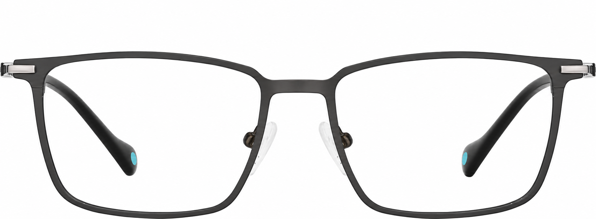Gray Rectangle Glasses · Gray · reference