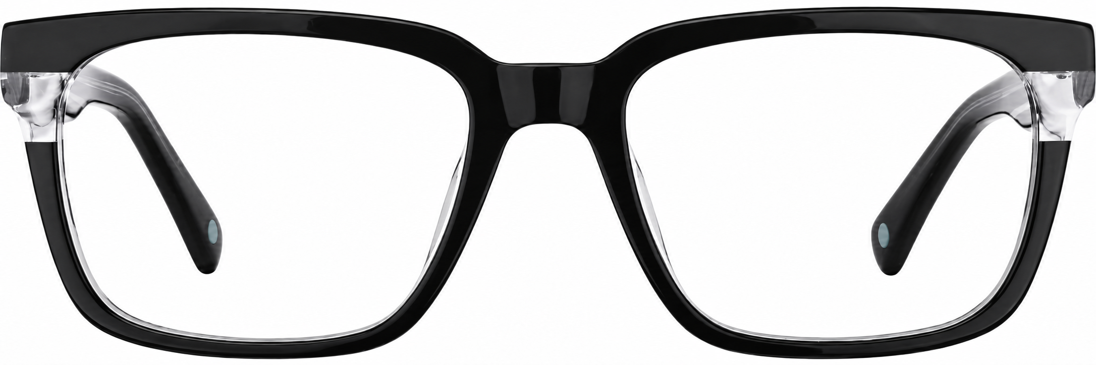Black Rectangle Glasses · Black · reference