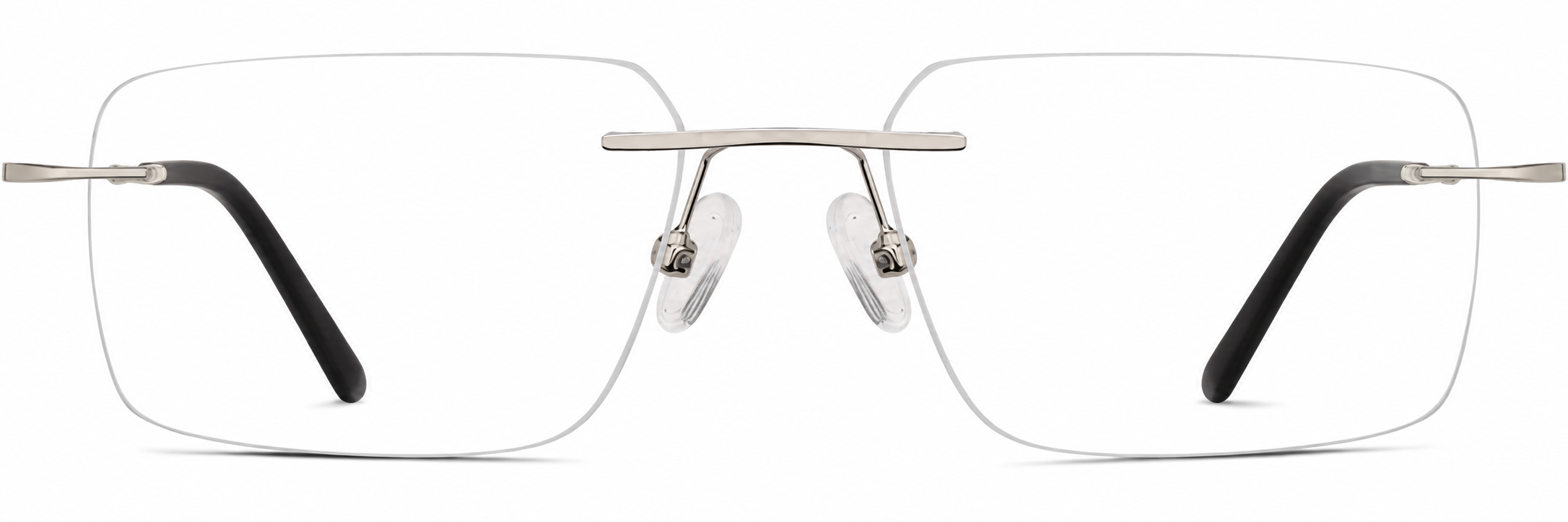 Silver Customizable Rimless Glasses · Silver · reference