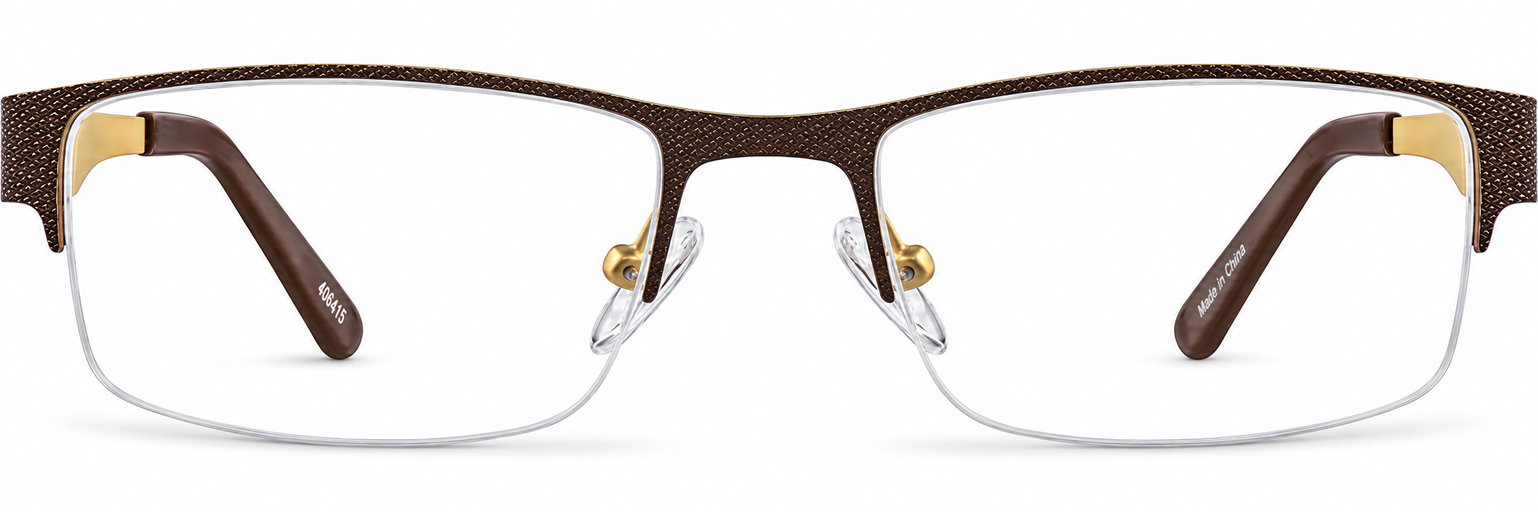 Brown Rectangle Glasses · Brown · reference