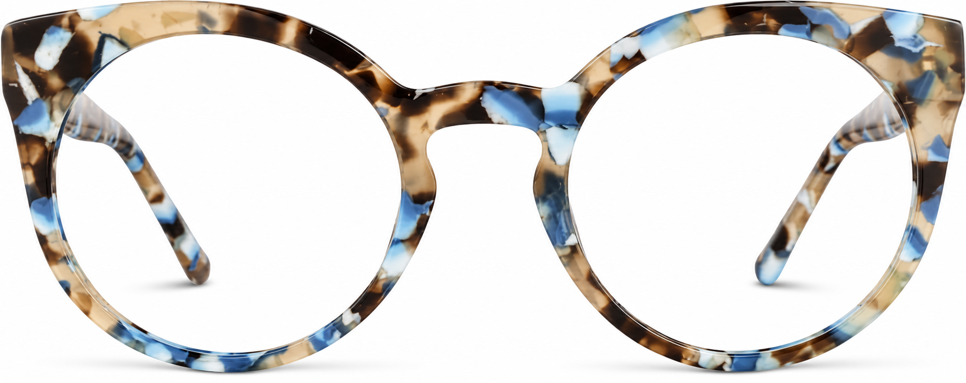 Blue Tortoiseshell Round Glasses · Blue Tortoiseshell · reference