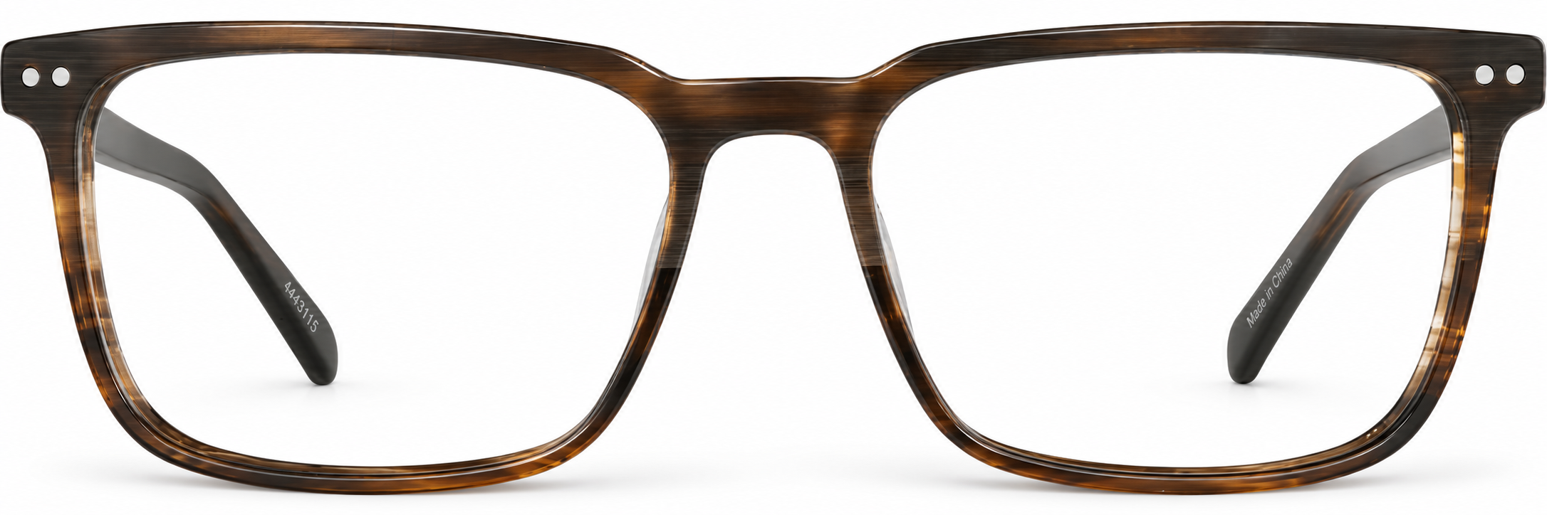 Brown Rectangle Glasses · Brown · reference