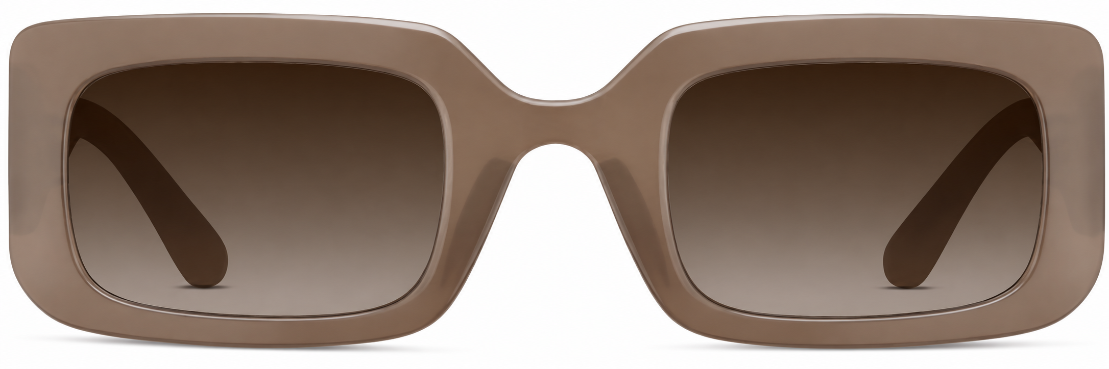 Brown Rectangle Sunglasses · Brown · reference