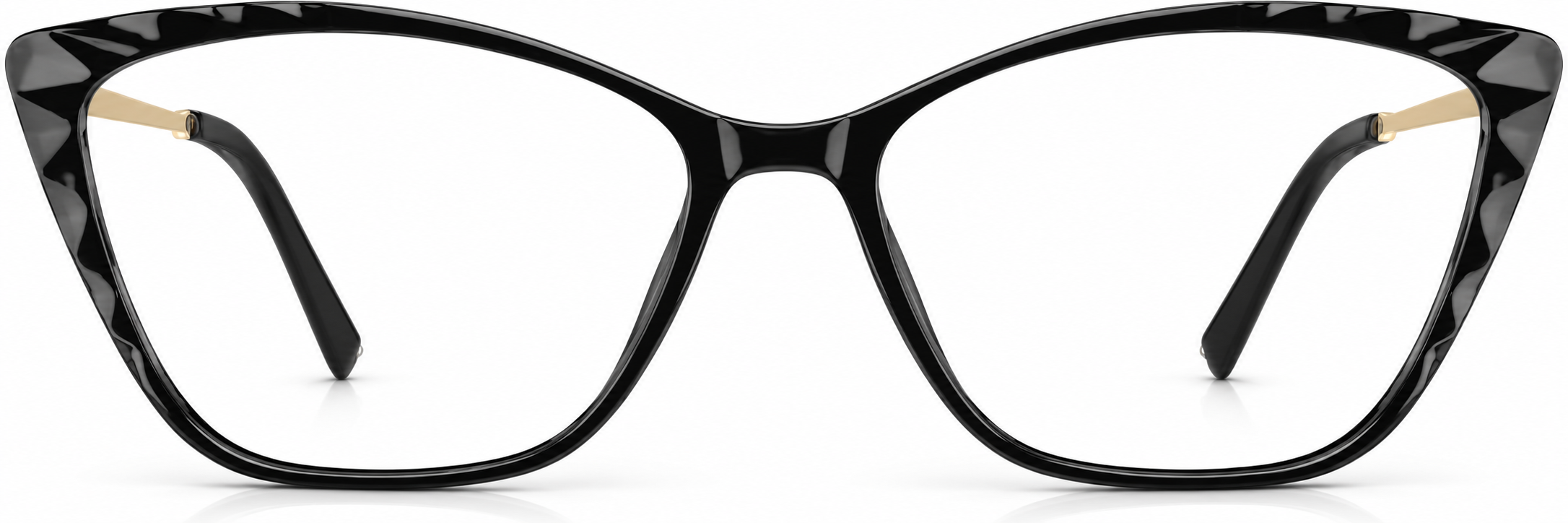 Black Cat-Eye Glasses · Black · reference
