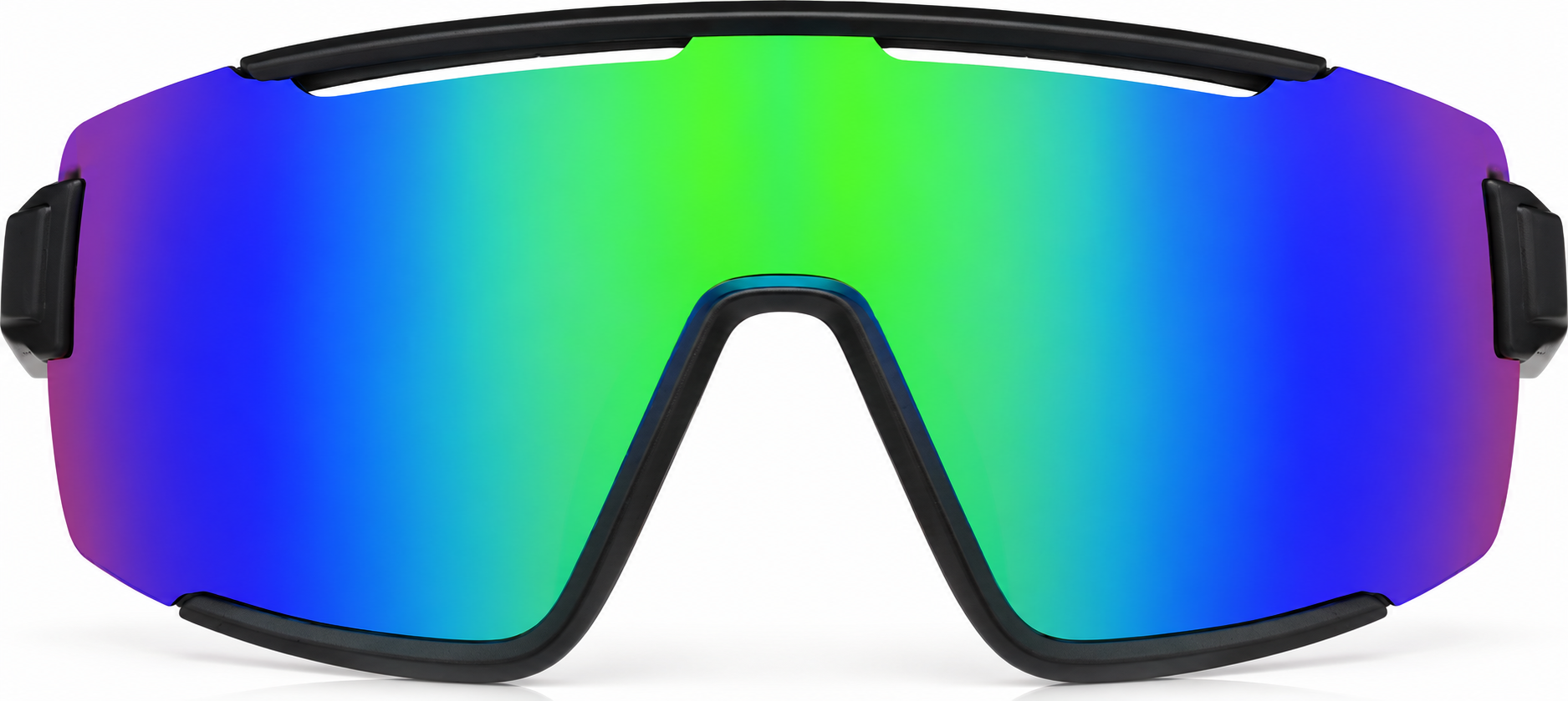 Black Wrap-Around Polarized Sunglasses · Black · reference