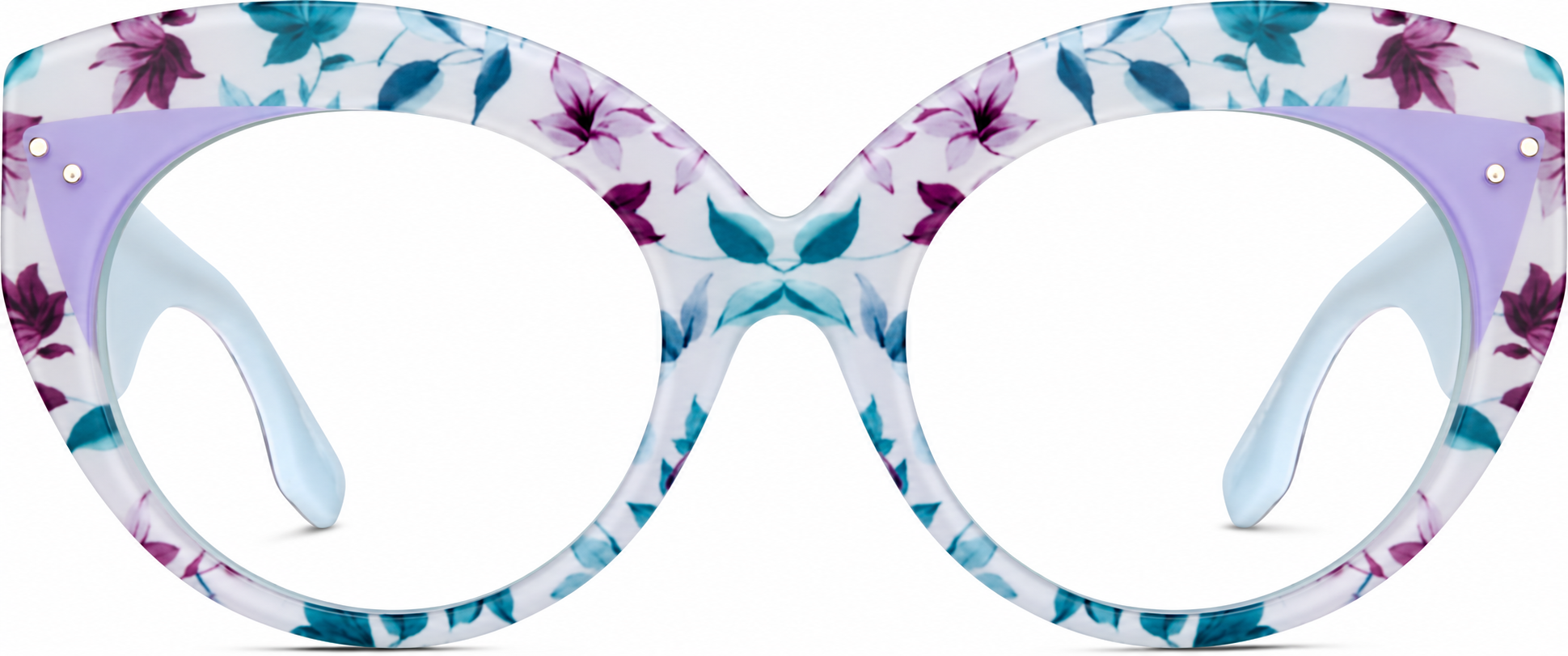 Soft Blue Round Glasses · Soft Blue · reference