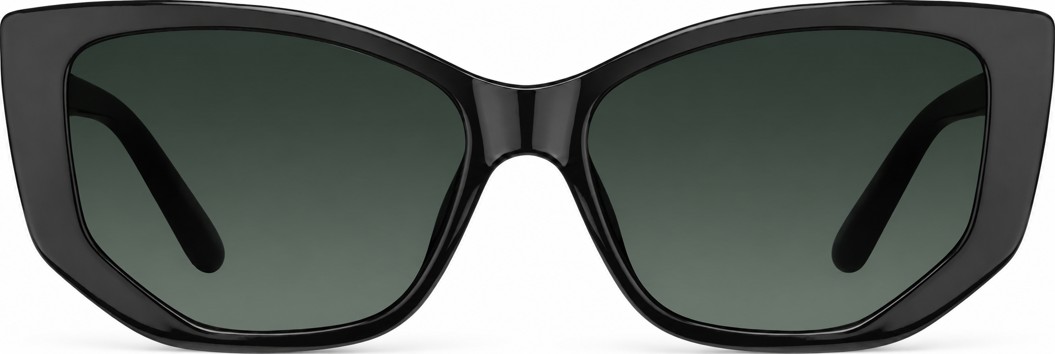 Black Cat-Eye Sunglasses · Black · reference
