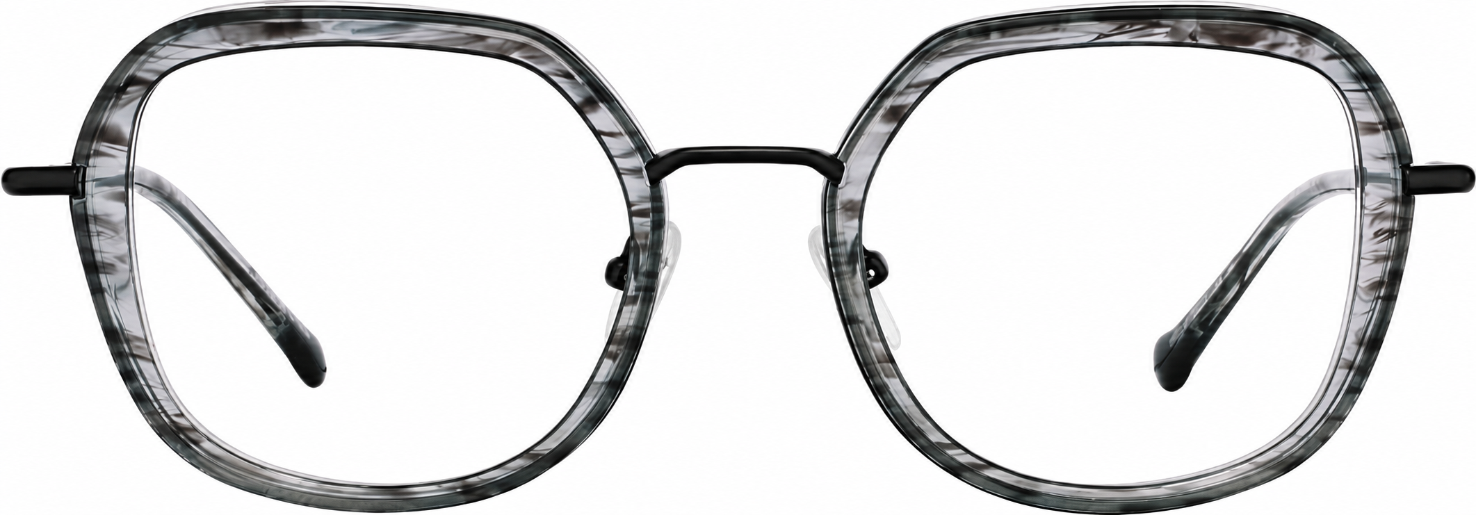Gray Geometric Glasses · Gray · reference