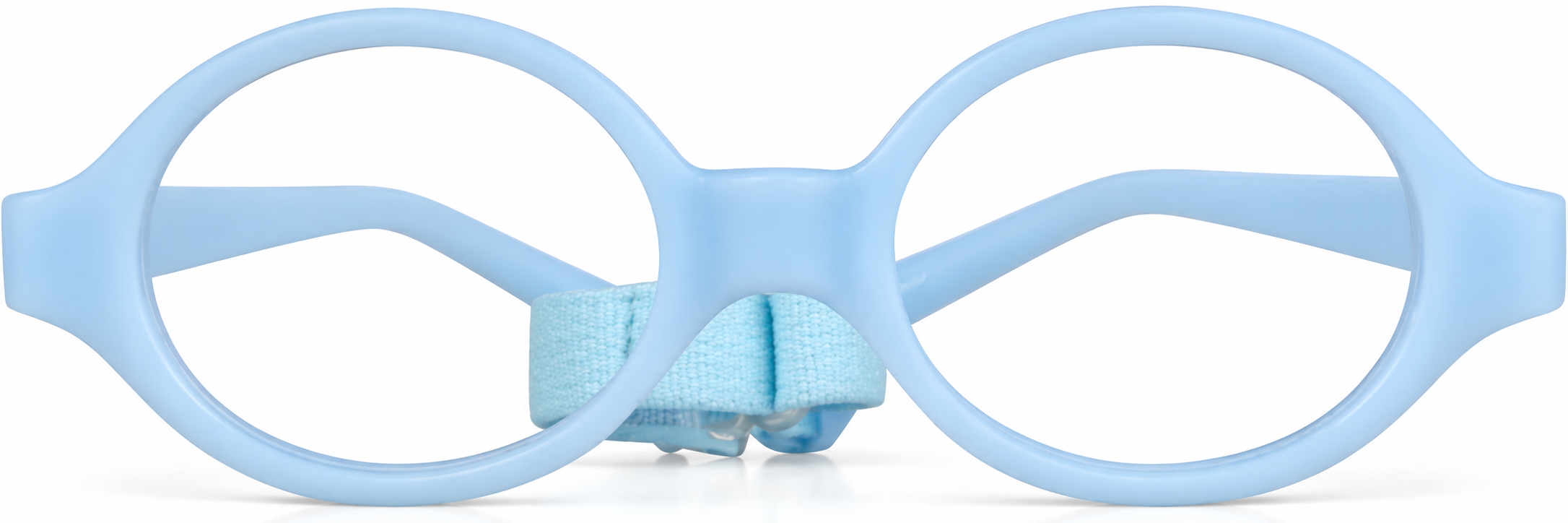 Baby blue Kids' Flexible Round Glasses · Baby blue · reference