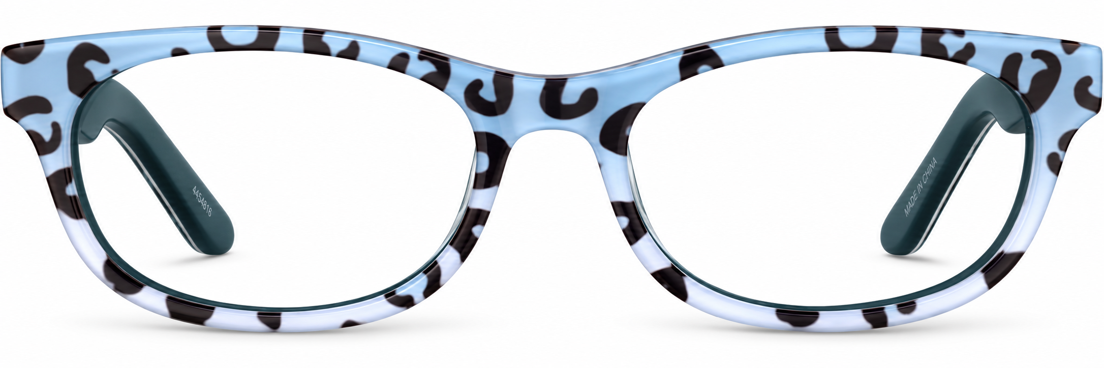 Blue Leopard Kids' Oval Glasses · Blue Leopard · reference